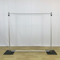 Support de toile de fond en alliage d'aluminium avec accessoires, réglable de 6 à 10 pieds, pour événements de mariage, système de tuyaux et draperies