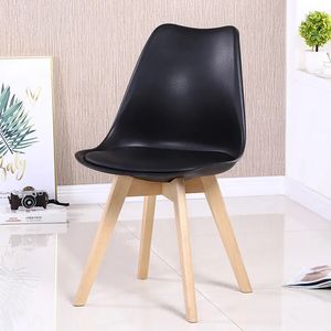 Cheap Price Modern Design Restaurant Furniture Upholstered Leather Wood <b>Legs</b> Plastic <b>Dining</b> <b>Chair</b> for Sale - Product Image 2