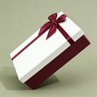Carton gris spécial écologique et biodégradable, rigide, de forme oblongue, taille personnalisée, logo estampé à chaud, idéal pour les cadeaux artisanaux