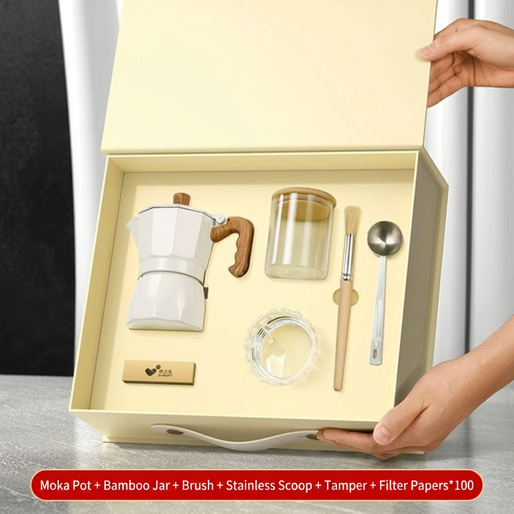White 6-piece set, dual-valve version