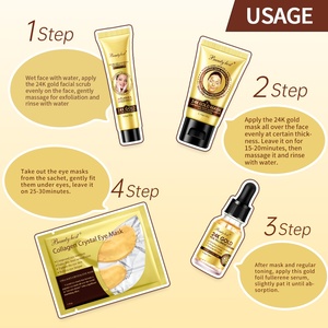 Produits de soin de la peau coréens personnalisés avec logo, blanchissants, éclaircissants et anti-âge, or 24 carats, ensemble de luxe pour le soin du visage - Product Image 5