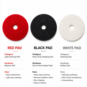 Tampon de décapage de <span class=keywords><strong>cire</strong></span> non tissé robuste de 430 mm (17 pouces) pour préparation des surfaces en béton - Vente en gros usine - Product Image 3