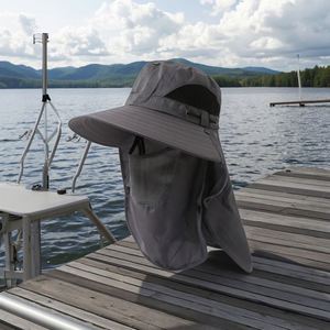 Sombrero Unisex de Ala Ancha para Senderismo, Pesca, Camping y Viajes, con Solapa para el Cuello, de Secado Rápido, Protección Solar, Impermeable, para las Cuatro Estaciones - Product Image 3