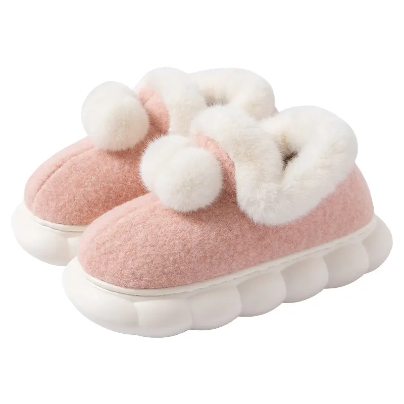 Amazon 'S Nieuwe Winter Hot Product Dames Casual Soft Zolen Comfortabele Indoor En Outdoor Warme Pluche Katoenen Schoenen