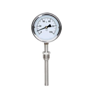 Termómetro Industrial Radial Axial Universal con Puntero, Termómetro de Acero Inoxidable con Esfera, Accesorios para Instrumentos, Escala - Product Image 1