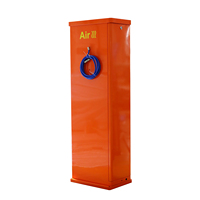 Gonfleur de pneus Ecotec pour extérieur avec compresseur d'air intégré, tuyau d'arrosage et monnayeur (en option) pour pneus de voiture et stations-service