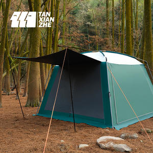 Carpa de Camping TANXIANZHE para 6-8 Personas, de una Sola Capa, Gran Espacio, Impermeable, Portátil, con Protección Solar - Product Image 1