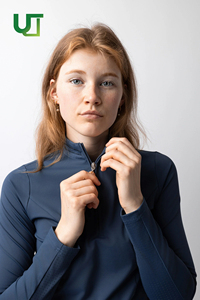 Hauts d'équitation en tissu perforé respirant pour femmes, sous-vêtement équestre, vêtements d'équitation, t-shirt, chemise de concours - Product Image 3