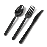Ensemble de couverts de camping jetables - Légers, résistants à la chaleur, sans danger pour les aliments et écologiques, vaisselle de plein air