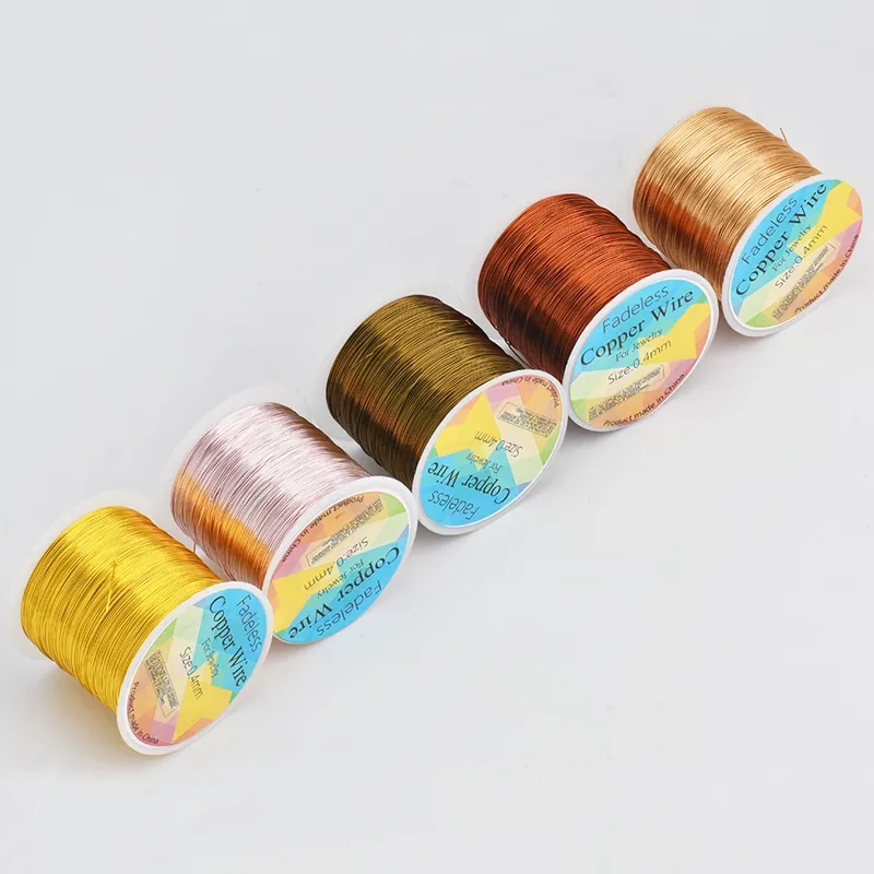 Jewelry High Quality No Fading Craft Wire Gold Plated Non Tarnished Jewellery Copper Wire