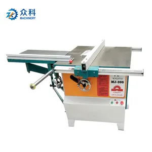 Zk máquina de corte de madeira serra circular, para venda/máquina de serra de mesa com mesa deslizante