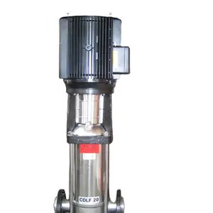 Harga terbaik CDL/CDLF seri baja nirkarat vertikal multi tahap 10hp 220v pompa air surya Submersible.