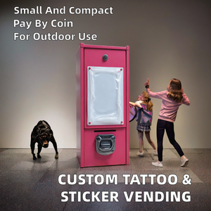 Distributeur automatique de tatouages temporaires, de cartes à collectionner personnalisées, de pièces de monnaie et d'autocollants photo d'extérieur, marque DEER, vente en gros - Product Image 2