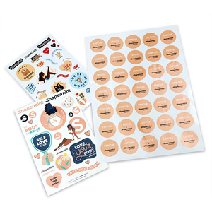 Adesivi per cartoni animati in <span class=keywords><strong>PVC</strong></span> di carta autoadesiva impermeabile all'ingrosso della cina adesivi per etichette in vinile fustellati personalizzati - Product Image 2