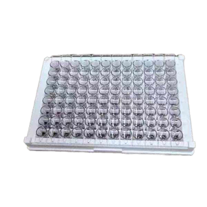 Fournitures de laboratoire EP-D9612 Medical PS High Absorption fond plat détachable 8 bandes ou 12 bandes 96 Well Elisa Plate - Product Image 1