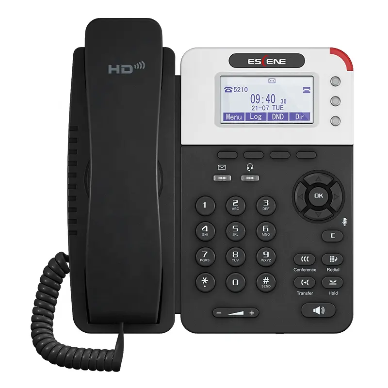 Escene VOIP ES282-PG สำนักงาน IP โทรศัพท์สนับสนุน3 SIP บัญชี HD เสียงสก์ท็อปโทรศัพท์บ้าน
