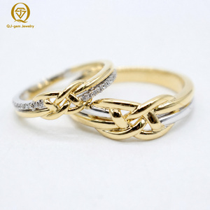 Personal Custom <b>Couple</b> Platinum <b>Ring</b> Lab Grown Diamond White D with IGI Certificate Free Engraving Letter for Anniversary Gift - Product Image 1