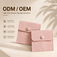 Pochette cadeau en microfibre avec logo personnalisé en relief pour l'emballage de bijoux, mariage, recyclable, couleurs personnalisées disponibles
