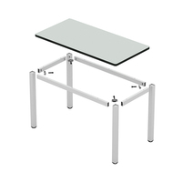 Bureau compact pour la maison, table d'ordinateur gain de place avec structure en acier robuste