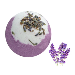 Bombes de bain luxueuses véganes faites à la main, biologiques, à base de fleurs séchées de rose et de lavande, 100% naturelles, huiles végétales pour la douche, bain moussant, sel de bain - Product Image 1