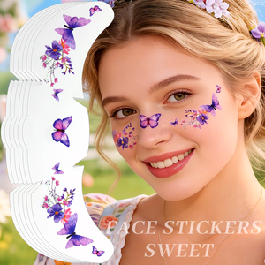 <span class=keywords><strong>Tatuaggi</strong></span> Temporanei Personalizzati Impermeabili per Donne e Ragazze, Glitter Metallici Dorati per Viso e Corpo - Product Image 5