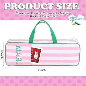Sac de rangement pour Mahjong en peluche, sac de voyage portable multifonctionnel pour articles de toilette et cosmétiques, sac à main unisexe de grande capacité, sac Mahjong - Product Image 4