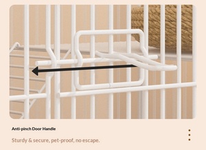 Jaula Plegable para Gatos de Tamaño Mediano, para Interiores y Exteriores, Duradera y Transpirable, Jaula de Cría para <span class=keywords><strong>Conejos</strong></span>, Jaula Comercial de Lujo para <span class=keywords><strong>Conejos</strong></span> - Product Image 5