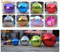 Ballon gonflable en forme de coeur de miroir de boules de miroir pour le centre commercial de publicité de partie de décoration de vacances de Noël