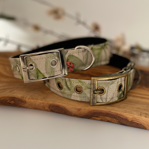 ปลอกคอสุนัขใบไม้สีเขียวมีตัวเลือกตะกั่วจับคู่ให้เลือก - Product Image 1