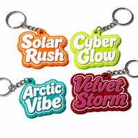 Porte-clés en PVC souple avec logo personnalisé, porte-clés en caoutchouc 2D, porte-clés personnalisé, porte-clés promotionnel, prix d'usine en gros
