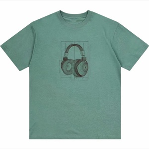 เสื้อยืดโอเวอร์ไซส์ผู้ชายผ้าฝ้าย 100% หนัก 240 GSM แขนสั้น ทรงหลวม ไหล่ตก แบบเรียบๆ สีดำ สีขาว รับสั่งทำ - Product Image 1