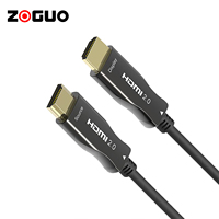 Câble Fibre Optique Hybride 4K 18 Gbit/s 4K 60Hz Vidéo HD AOC pour Moniteur/TV/Écran UHD à Gaine PVC 2.0 Haute Vitesse 20 cm