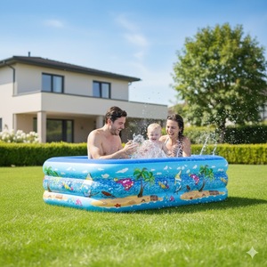 <span class=keywords><strong>Piscine</strong></span> gonflable de 1,5 m pour la maison et l'extérieur, <span class=keywords><strong>piscine</strong></span> pour enfants, matériau PVC durable et écologique - Product Image 2