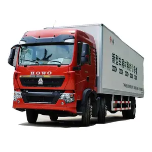 23 экспорт, популярный подерженный, 0 км, китайский национальный тяжелый грузовик HOWO T5G, 240 лошадиных сил 6x2 9,5 метров, фургон