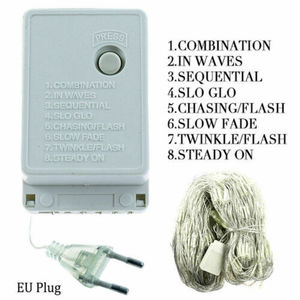 Nhà Máy Outlet <span class=keywords><strong>RGB</strong></span> 1.5*1.5M <span class=keywords><strong>LED</strong></span> Net lưới cổ tích chuỗi ánh sáng Vòng hoa rèm cửa sổ tiệc cưới kỳ nghỉ giáng sinh trang trí - Product Image 4