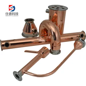 Red Copper Tri Clamp Alcohol Proofing Parrot For Moonshine Still Distillation Column