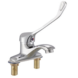Brass dài xử lý bệnh viện khuỷu tay Mixer bồn rửa vòi lỗ duy nhất nóng và lạnh y tế khuỷu tay vòi nước - Product Image 6