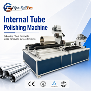 Machine de polissage interne et externe pour tubes en acier inoxydable, élimination de la rouille, rectification et ébavurage des parois intérieures des tuyaux - Product Image 1