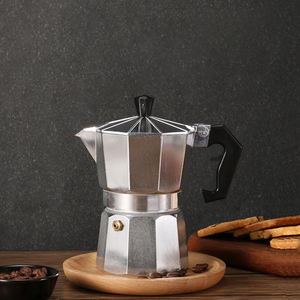 Cafetière <span class=keywords><strong>italienne</strong></span> en aluminium Moka Pot, machine à expresso pour cuisinière à gaz, accessoires de barista classiques pour la maison - Product Image 2