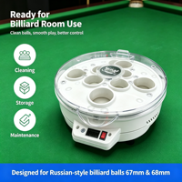 Machine à laver automatique électrique pour billes de billard et de snooker, 8 trous, nettoyeur et polisseur de billes de billard 67mm 68mm