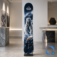 Snowboard tout-terrain professionnel pour adultes, modèle Post Apocalyptic Flat Flower Art, flexibilité bidirectionnelle, noyau en peuplier et fibre de carbone