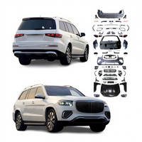 Kit carrosserie de production neuve 2025 pour GL X166 2013-2019, mise à niveau vers le style Maybach GLS X167 2025, pare-chocs, phares LED, capot