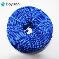 Corde en PE torsadée à 3 brins pour la pêche au chalut et l'aquaculture, ficelle en polyéthylène haute résistance pour la fabrication de filets, corde de pêche