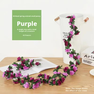 Guirnalda de Rosas Artificiales con Tacto Natural para Arco de Boda, Jardín, Pared, Patio, Decoración de Paisajes, Venta al por Mayor - Product Image 5