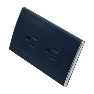 ZD-06 American-style wall switch with Six hole socket all PC with silver point socket