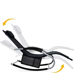 Silla de salón de gravedad cero, silla de césped plegable, silla de Patio reclinable ajustable con almohada y mesa auxiliar, adecuada para Patio de piscina - Product Image 6