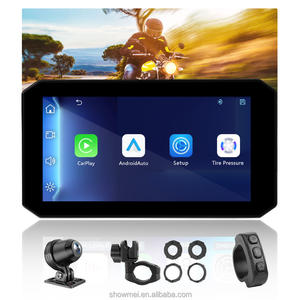 CarPlay Android Auto HD 1080P IPS Touch Screen High Quality Wholesale <b>Motorcycle</b> BT 5.0 GPS - Product Image 1