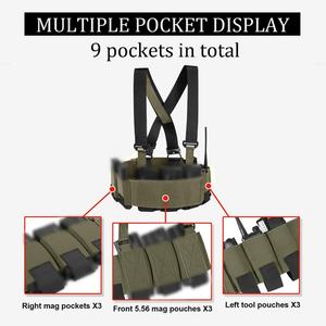 Veste tactique à poitrine détachable et réglable, vente chaude, veste tactique légère pour la chasse, veste tactique - Product Image 6