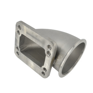 Raccord de tuyau turbo en acier inoxydable T3 T4, coudé à 90 degrés, 3,0-3,5 pouces - Product Image 1