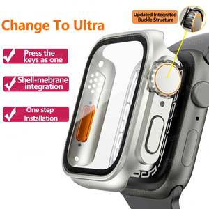 Housse de protection d'écran IVANHOE pour Apple Watch 10 42mm 46mm dur PC avant pare-chocs arrière pour <span class=keywords><strong>Iwatch</strong></span> 10 changer en Ultra - Product Image 3